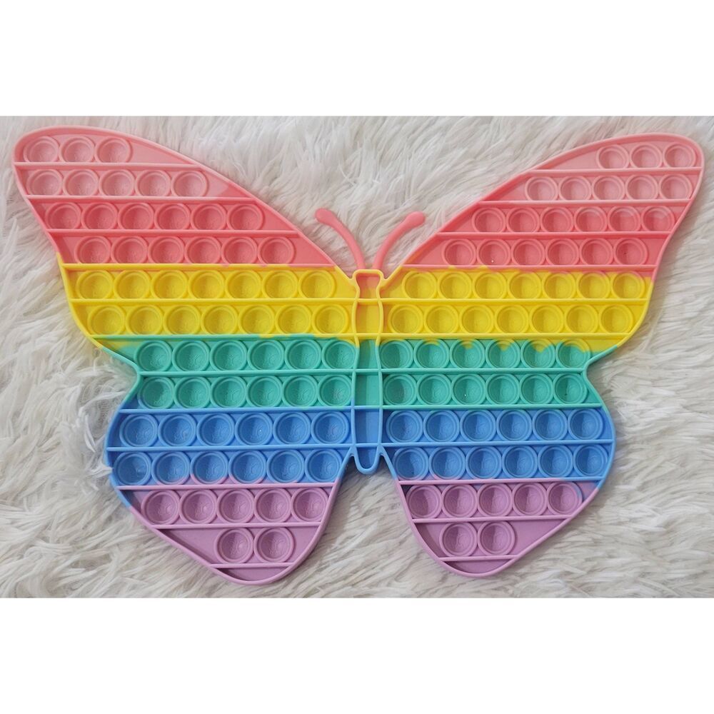 Push Pop Bubble Fidget Toy, Big Butterfly (LARGE 15x10.5)